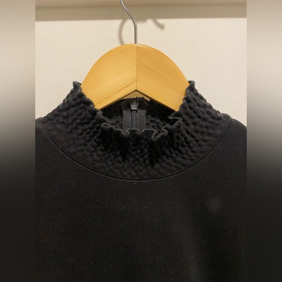 Icone par Simons black Ponte smocked collar dress - Picture 3 of 6